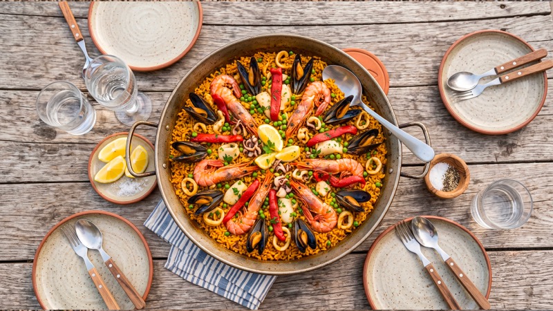Paella aux fruits de mer : la recette facile