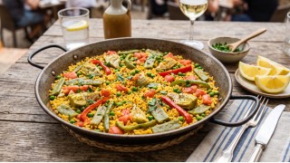 Recette de paella de légumes (paella de verduras)